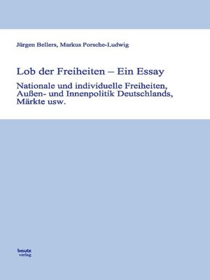 cover image of Lob der Freiheiten--Ein Essay